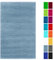 Lashuma weicher Baumwoll Badeteppich 50x80 cm Blau, aufsaugende Badematte Taubenblau, Serie: Linz