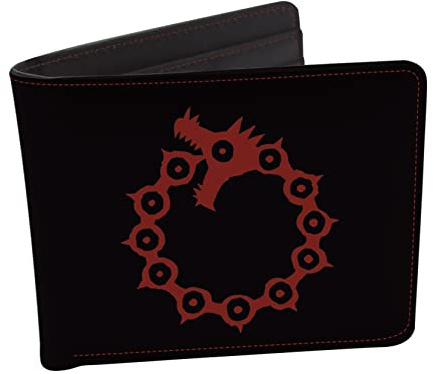 ABYstyle The Seven Deadly Sins Geschenkbox mit Geldbörse und Schlüsselanhänger, Schwarz , 19.1 x 5 x 13 cm, Klassisch