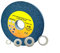 Disco In Ossido Alluminio Pietra 150 mm Per Mola Da Banco Con Grana 80 Pietra Mola Per Smerigliatrici Da Banco 150mmx20mmx32mm Tipo Flat
