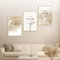 HAVA Artwork Beige Dream Poster Set, Islamische Poster, Islamische Bilder, Islamische Dekoration, Islamische Geschenke, Bilderrahmen, Allah Wandbild