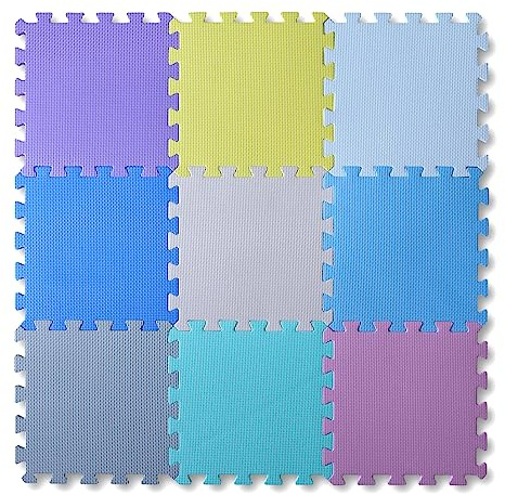 Tapis de Sol pour Enfants. Composé de différentes pièces Qui Peuvent être assemblées comme Un Puzzle. Peut être utilisé comme Tapis, Coussin, Surface de Jeu pour Les Enfants, etc.
