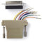 Nedis Serieller Adapter | Adapter | D-SUB 25-Pin-Buchse | RJ45 Buchse | Vernickelt | Elfenbein | Box