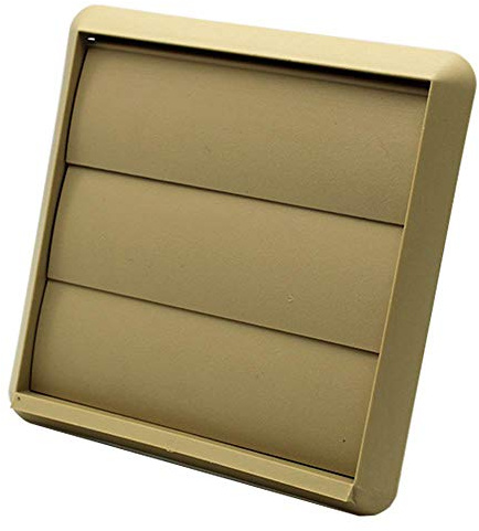 Kair Beige Gravity Grille with Rectangular 110x54mm Rear Spigot