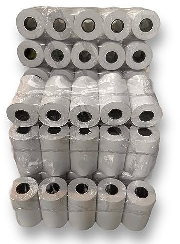 50 EC Thermorollen unbedruckt 57mm x 9m x 12mm Rollendurchmesser 30mm