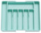 Lifewit Range Couverts, Plateau d'Ustensiles Extensible pour Tiroir, Organisateur de Tiroir Réglable pour la Cuisine, Rangement Compact en Plastique pour Cuillères, Fourchettes, Turquoise