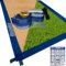 Boardee Professionelle Beachvolleyball-Spielfeldlinien – verstellbar (66,3 x 52,6 m oder 29,5 x 59,05 m) – 5,1 cm breite, langlebige Sandbegrenzungslinien mit doppeltem Klettverschluss-System –