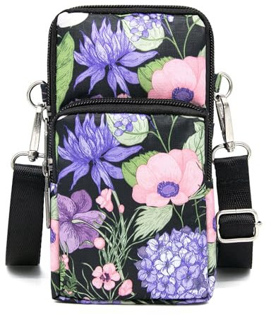 YAMEIZE Handy Umhängetasche Damen Kleine Geldbörse-Handytasche Kartenfächer Brieftasche Schultertasche