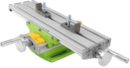Table de Travail pour Fraiseuse en Alliage D'aluminium, Table Coulissante Croisée pour Perceuse à Colonne, Conception Multifonctionnelle, Structure Transversale Précise, Large