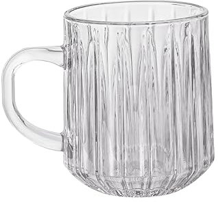 6 Tlg. Gläser Set Kaffeeglas Teegläser Henkel Latte Glass Kaffee 300 ml