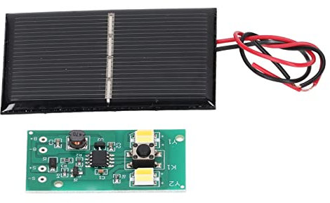 Pannello di Controllo della Luce Solare Scheda Controller Slot Batteria Scheda Venduta per Pannello Luminoso a LED con Circuito Stampato Kit Pannello Luminoso 1.2V Set Pannello