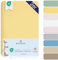 BARBONS Spannbettlaken für Baby/Kinderbett - 100% Jersey-Baumwolle Oeko-TEX Standard 100 Zertifiziert 60x120cm Bettlaken für Babybett (Bananen - 2er)
