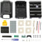 ZHUROUPU 10-Cells 18650 Battery Case Replacement DIY for DeWalt DCB200 DCB201 DCB203 DCB204 DCB205 Battery 18V 20V 4.0Ah 5.0Ah with Plastic Battery Housing Replacement Repair Kit and Battery DIY Kit