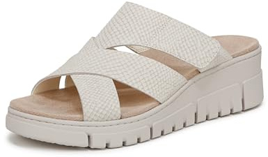 Vionic Women's Sandals Uptown Sunset with Arch Support Ivory UK 8 Wide Fit