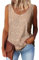 Suncife Damen Pailletten Oberteil Tank Glitzer Top Frauen Party Glitzertop, Gold, XXL