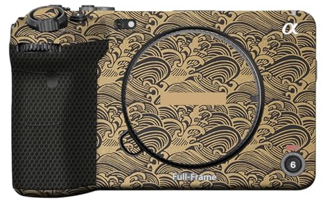Premium Camera Premium Sticker Protective Film Anti-Scratch Skin for Sony FX3 ILME-FX3(Wave Gold)