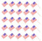 Ciieeo 200pcs Amerikanische Flagge Kuchen Picks Zarte Papier Holz Topper Picks Für Party Karneval Decor