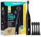 happybrush [Testsieger*] Elektrische Schallzahnbürste Eco VIBE 3 - Nachhaltige Zahnbürste mit 6 Wochen Power-Akku inkl. 4 Aufsteckbürsten - Schwarz Vorteilsset