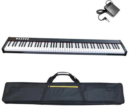 Pianos Digitales Para Piano Digital Portátil De 88 Teclas Y 128 Tonos, Teclado Electrónico Digital Para Viajes