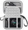 Lacdo Custodia per il trasporto della fotocamera per Panasonic LUMIX ZS99/LX10/ZS80/ZS100/ZS70/ZS200/ZS60 Fotocamera Digitale a Puntamento e Scatto, Borsa protettiva per Fotocamera, Nero+Grigio