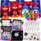 NlsqEU 122 Bowling Mitgebsel Kindergeburtstag Bowling Geschenktüten, Einladungskarten, Stift, Bowling Schlüsselanhänger, Aufkleber Bowling Geburtstag Deko, Bowling Themen Geburtstagsfeier Zubehör