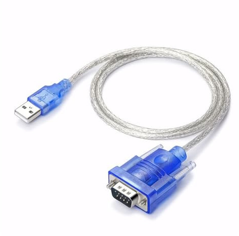 USB auf RS232 Serielles Kabel mit Schraube 1,2M, USB auf RS232 Adapter (9 Pin), auf DB9 Kabel mit PL2303 Prolific Chipsatz, Kompatibel mit Windows 11/10/8.1/8/7, Mac OS X 10.6+, Linux (Nicht VGA)
