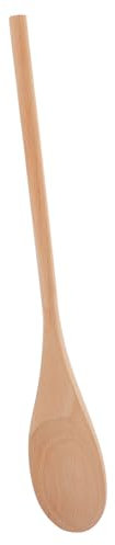 FONDOTIN 24pcs Long Handle Wooden Spoons Unfinished DIY Kitchen Utensils for Cooking Baking Stirring and Crafting Ergonomic Design for Deep Pots and Pans