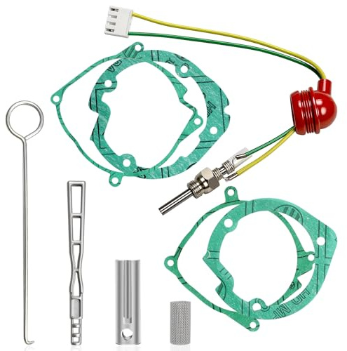 Niutudza Dieselheizung, Glühkerzen-Reparatursatz, 12 V/24 V, 5 kW, 8 kW, Park-Dieselheizung, Glüh-Zündkerzen-Kit mit Filter, passend für Auto-Heizungs-Reparaturteile, Dieselheizungs-Zubehör