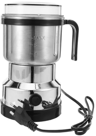 BESPORTBLE Molinillo Café EléCtrico PortáTil Con 6 Cuchillas Acero Inoxidable Amoladora Pequeña De Alta Velocidad Para Granos Especias Y Cereales Incluye Cepillo Y Cuchara Para Uso En Cocina Y Viajes