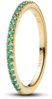 PANDORA Damen-Ring Funkelndes Grün Halber Ewigkeits-Ring 162999C03