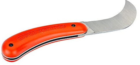 Bahco P20 Taschenmesser, Klappmesser Hakenklinge, Stahl Klinge/Kunststoff Griff, Länge 190 mm, 100g, Packung a 6 Stück