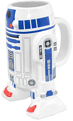 Star Wars - Taza de cerámica, diseño R2-D2 3D, sin tapa