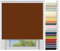 EFIXS Thermorollo Medium - 25 mm Welle - Breiten: 40-240 cm - Höhen bis 240 cm - Hier: 130 cm x 240 cm (Stoffbreite x Höhe) - Terracotta (3012) - Hitzeschutzrollo - Verdunklungsrollo