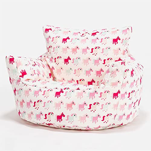 Lounge Pug Klein Kindersessel Sitzsack für 1-3 Jahren, Kleines Pony, Mini-Sessel Kinderstuhl Kuschelsessel, Kindermöbel für Kinderzimmer