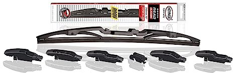 HEYNER® Heckwischerblatt 10/250 mm Wischerblatt für Hinten mit Adapter, schwarz