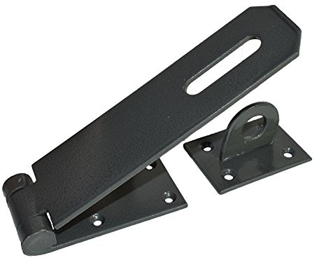 Heavy Duty Cast Iron Hasp and Staple Security Garage Shed Attachment 7 x 2