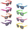 Pibupibu 8 Stück Bunt Kinder Kleinkind Sonnenbrille Set, Retro Neon Party Brillen Für Jungen Mädchen Unisex, UV 400 Schutz