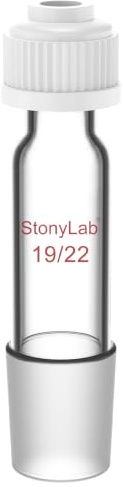 StonyLab Thermometer Inlet Adapter with 19/22 Inner Joint, 80mm Height, For Distillation Apparatus