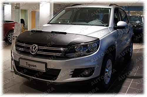 AB3-00139 Auto Bra kompatibel mit VW Tiguan Bj. 2007-2016 Haubenbra Steinschlagschutz Tuning Styling Bonnet Bra