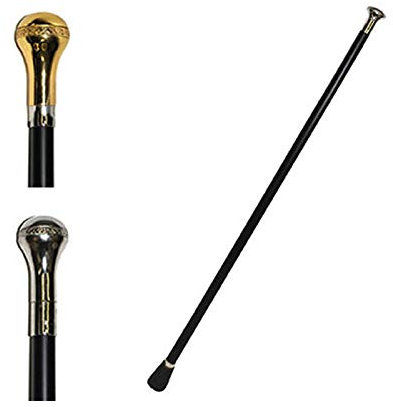PARTY DISCOUNT Spazierstock, Metall, 95cm, Top-Qualität