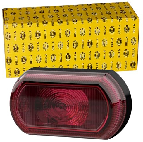 HELLA 2SA 013 323-051 Tail Light - Shapeline Tech - LED - 24/12V - Bolted - Lens Colour: Red - Cable: 250mm - Plug: open cable ends - Left Rear/Right Rear - Quantity: 1