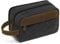 Trousse de Toilette, Vaschy Retro Unisexe Trousse de Voyage Imperméable Trousse de Toilette en Toile Cuir Trousse Maquillage Portable Kit pour Rasage Dopp avec Deux Compartiments, Retro Gris,