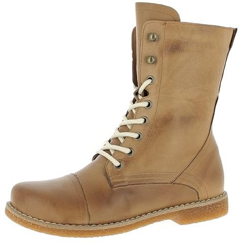 Andrea Conti Damen Stiefelette Schnürboot Leder 0348760, Größe:40 EU, Farbe:Braun