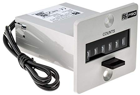 RS PRO Impulszähler Zähler Digital Manuell 6-stellig 230V ac, Impuls, max. 10 Hz
