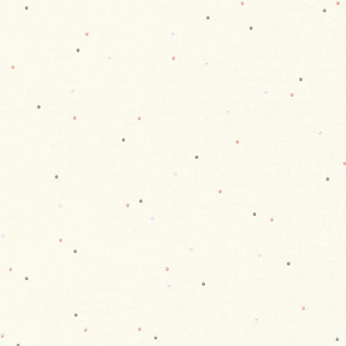 Vliestapete Tapete mit Punkten Tapete Kinderzimmer 219466 21946-6 A.S. Création Boys & Girls 6 | Pink/Rosa Violett/Lila Weiß | Rolle (10,05 x 0,53 m) = 5,33 m²