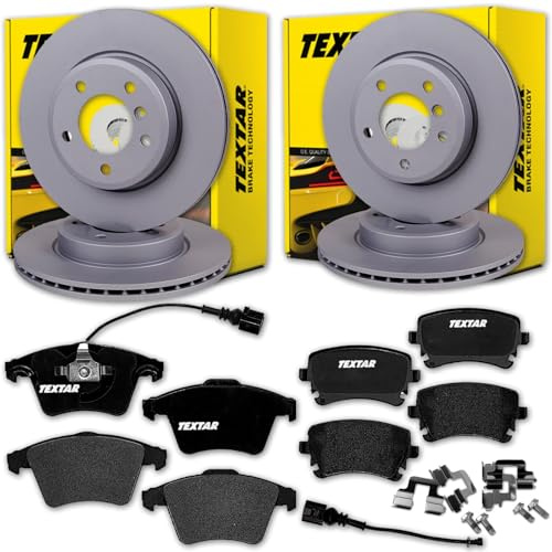 Textar Bremsscheiben + Beläge vorne+hinten | 92279505 + 2374602 + 92121403 + 2332602 für T5 T6 Transporter Bus