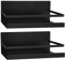 Ouinne 2 Stück Kühlschrank Regal Hängeregal für Kühlschrank Magnet Magnet Gewürzregal mit Ablage Küchenregal Küchen Organizer Aufbewahrung (Schwarz)