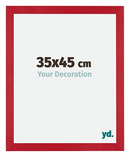 yd. Bilderrahmen 35x45 cm Rot - Holz Rahmen Mura