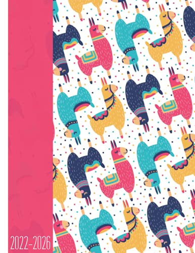 Lama & Alpaka Doodles – 2022 - 2026 Datierter Planer für 5 Jahre: Kalender & Organizer für ToDo's & Notizen I Jahresübersicht I Geburtstage I Monatsplanug I Ziele I Bucket List I Adressen