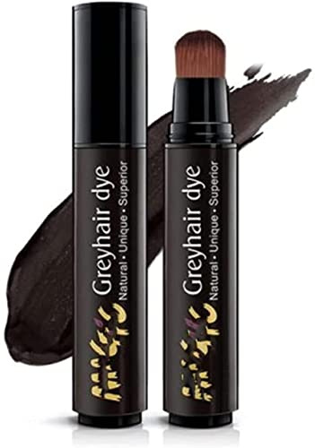 Disposable Coloring Agent To Cover Gray Hair, No-Wash Complementary Color Pen, Semi-permanent Root Hair Coloring, Grey Hair Dye Brush Pens, Natural Herb White Hair Cover Pen Long-Lasting (Dark Brown)