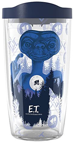 Tervis E.T. The Extra-Terrestrial 40th Anniversary Made in USA Double Walled Insulated Tumbler Cup Keeps Drinks Cold & Hot, 16oz, Classic